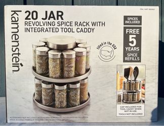 New Kamenstein 20 Jar Revolving Spice Rack