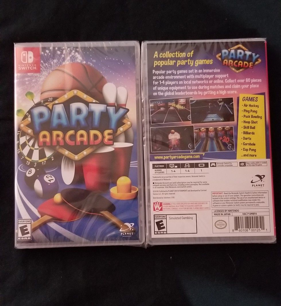 Party arcade video game for switch.