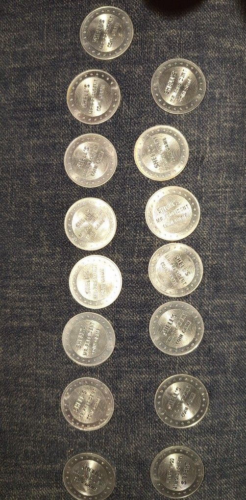 1968 Shell's Mr President Coin Game Tokens