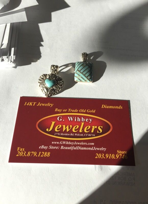 Sterling & turquoise pendant
