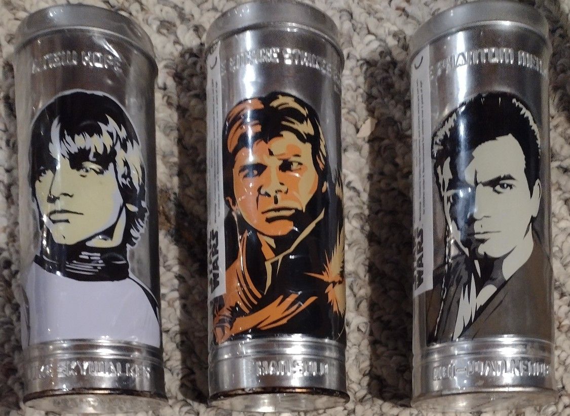 3 STAR WARS digital watches in3 canisters Burger King