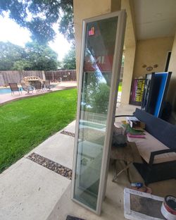 2 Custom Tempered Glass Windows - 7ft X 16in