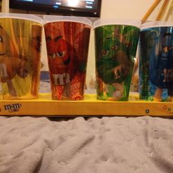M&M's World 3-D Cups 4 Pack