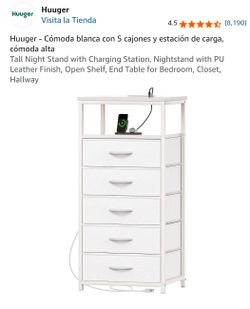 Cajonera blanca  y estacion de carga