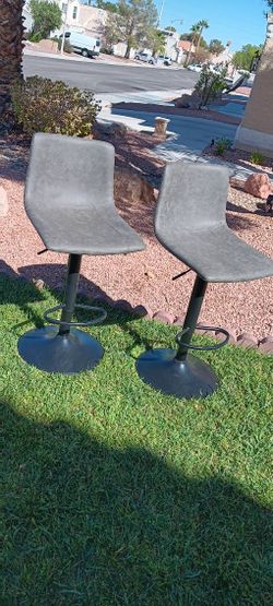 Beautiful Modern Grey BarStools! Set Of 2!