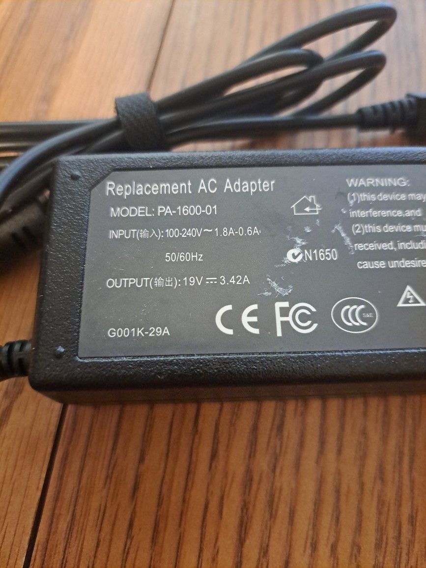 Replacement AC Adapter