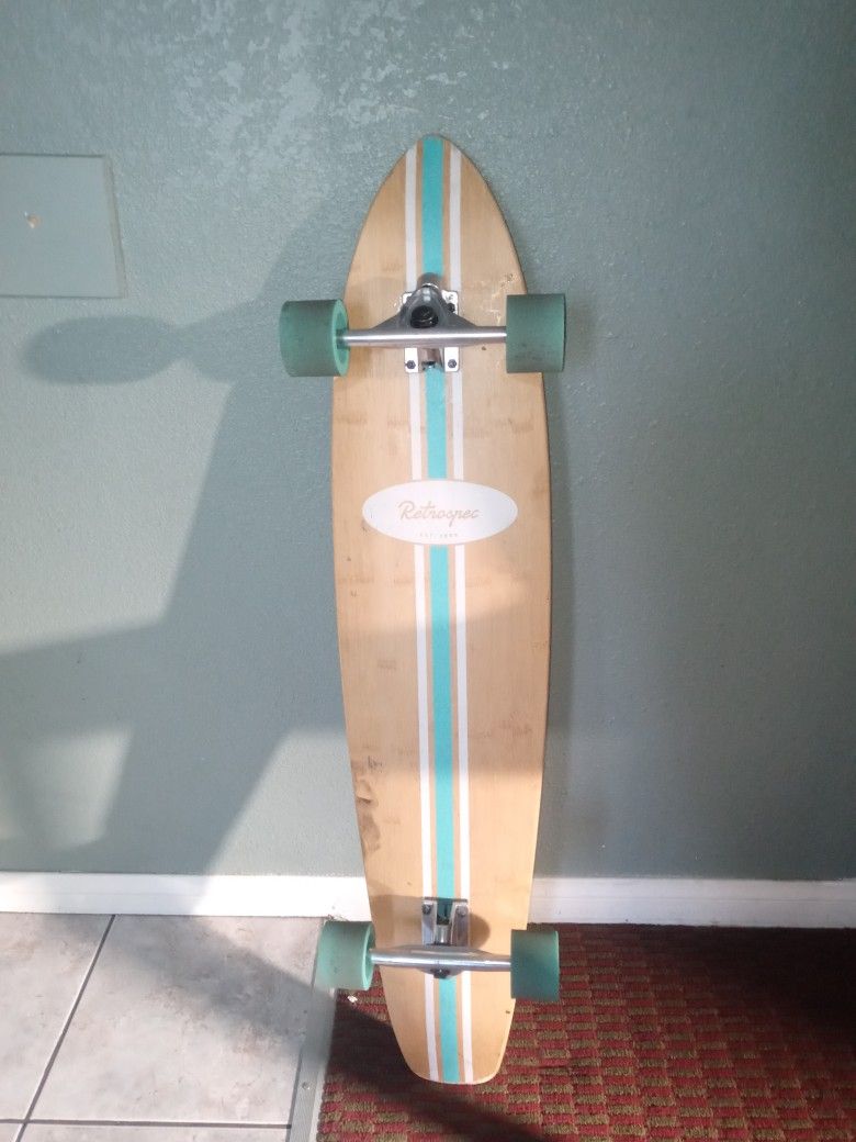 Retrospec Zed Bamboo 44 inch Long Skateboard - Aqua **BRAND NEW**. Condition is "New".

Aqua Pipeline