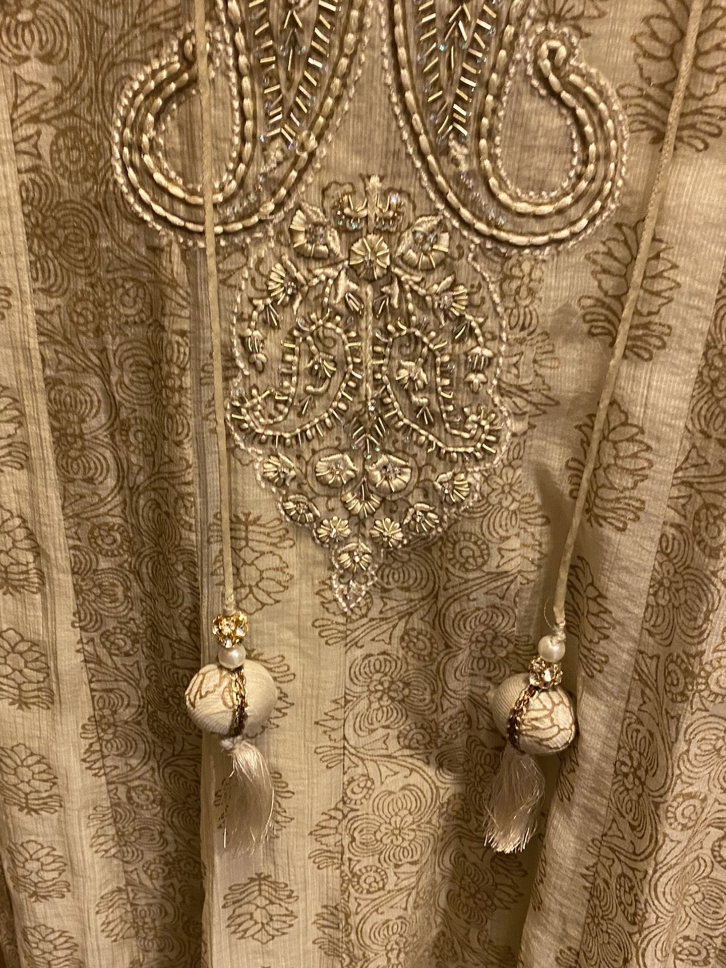 Brand New Designer Champagne Color Dress Party Wear