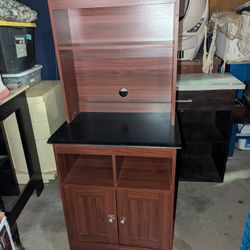 CABINET WITH CUBBIES AND SHELF 