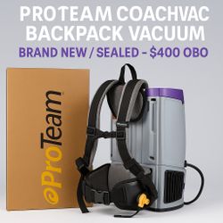 🔥 ProTeam CoachVac Backpack Vacuum — BRAND NEW / SEALED — $400 OBO 🔥
