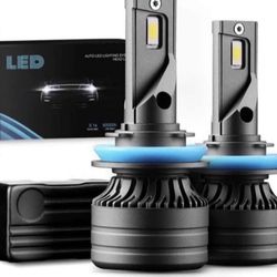 A-Partrix H8 H9 H11 LED Headlight Bulb 6500K 60W 12000 Lumens Cool White Extremely Bright with Canbus IP68 Waterproof Pack of 2 (H8/H9/H11)