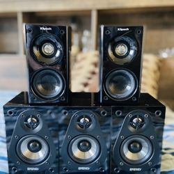 2 Klipsch speakers—3 Energy Take Classic 5.1 Home Theater