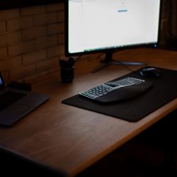 Walnut Adjustable Height Standing Desk 