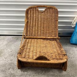 Vintage wicker Fisherman’s chair