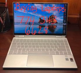 HP Spectre Windows 10 2 in 1 Convertible Laptop 8gb ram 128gb HD 