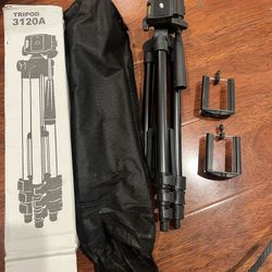 Camera Tripod Stand, Travel Tripod with Tripod Bag, Three Height Adjustable, Suitable for Camera, Mobile Phone, Ring Light, Webcam, Camcorder, Project