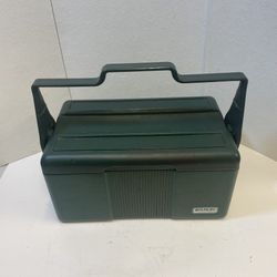 Vintage Stanley Aladdin Cooler Green Insulated Divided Lunch Box - No Thermos