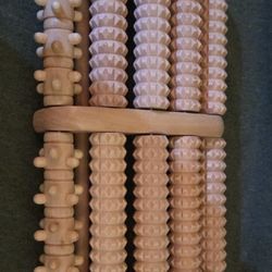 Wooden Foot Roller Massager - Natural Wood