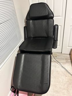 Black Esthetician Facial/ Tattoo Bed Treatment Chair