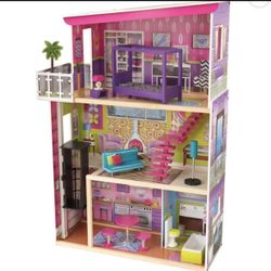 KidKraft Super Model Wooden Dollhouse with Elevator and 11 Accessories