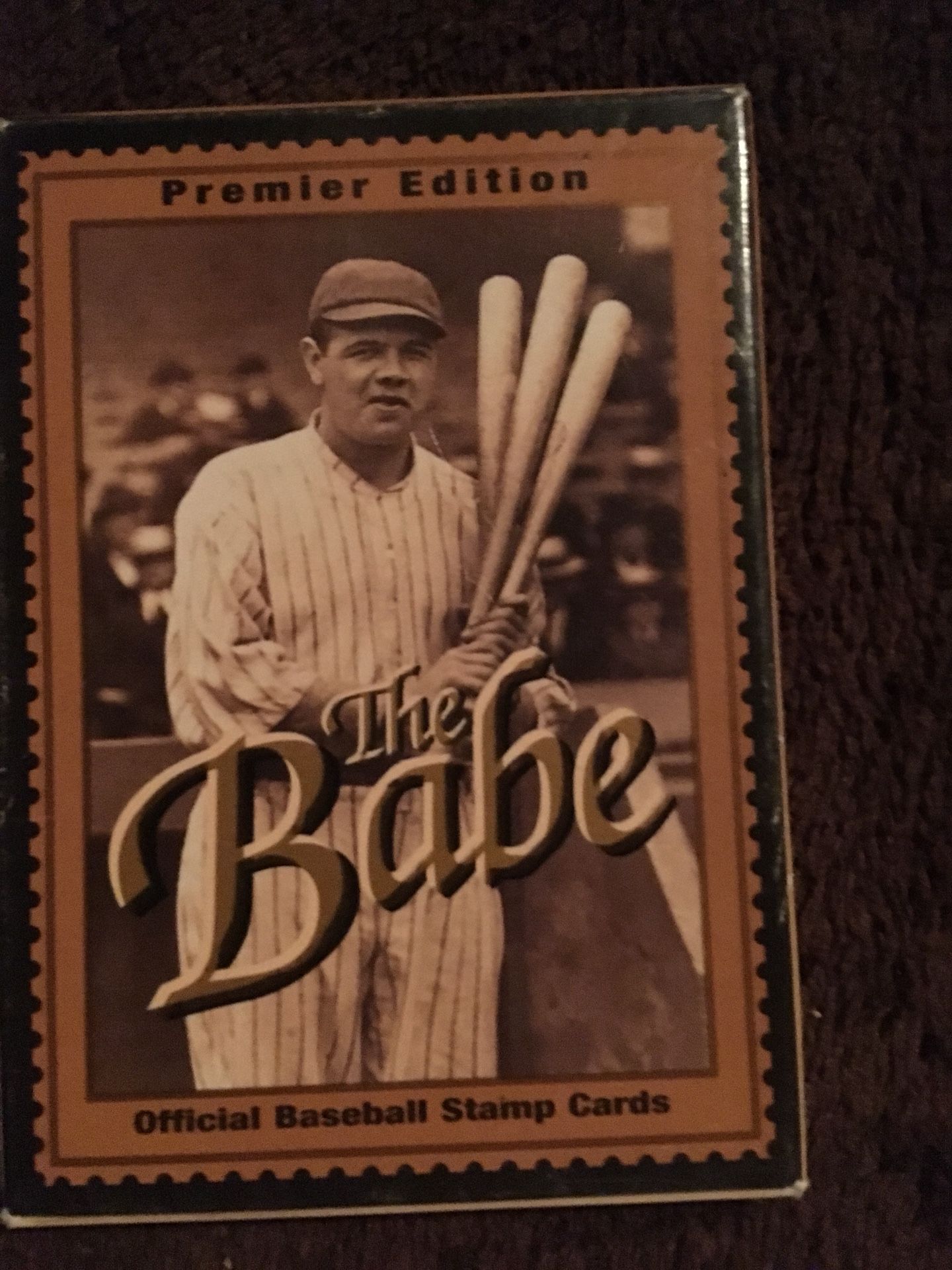 The Babe Official Baseball Stamp Cards