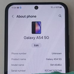 Cricket Samsung A54 128gb ($199)