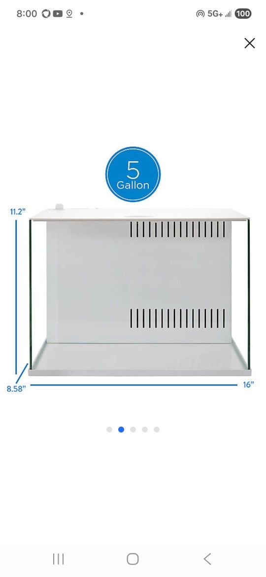 5 Gallon Topfin Ez Clean Aquarium