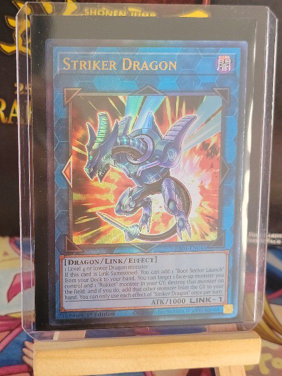 YUGIOH Striker Dragon Prismatic Ultimate Rare RA01-EN046 1st Edition Mint 