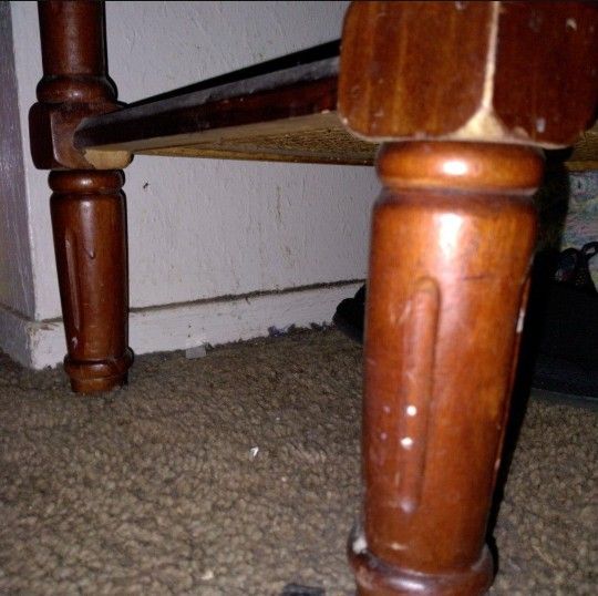 Antique Table, Stick Vac