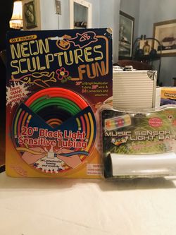 Do it yourself Neon Sculptures And Music sensor light Bar (Price is for Both) (New)