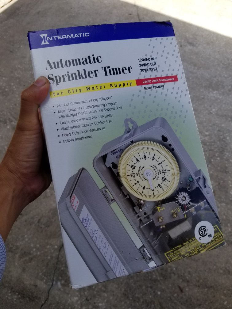 Intermatic automatic sprinkler timer