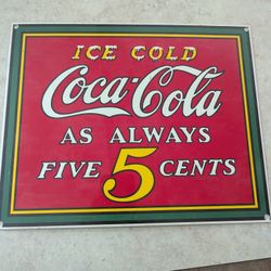 Metal Coca-Cola Sign