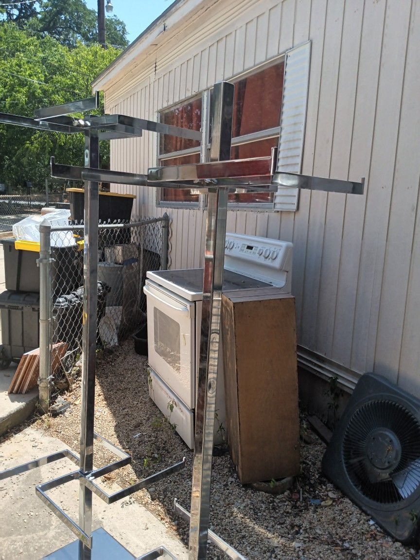 Metal Dept Store Clothes Racks(2) for Sale in San Antonio, TX OfferUp