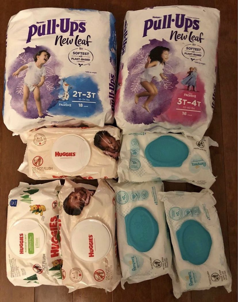 Pull Ups Diapers & wipes