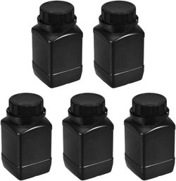 500 x 500ml Black HDPE Wide Mouth Lab / Reagent Bottles – NEW, Pickup Brooklyn