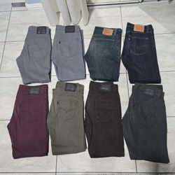 Levi jeans (9 pairs total)