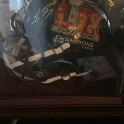 Super Bowl Lix Signed Aj Brown Full Size Helmet
