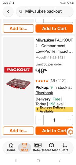Brand New Milwaukee Packout organizer $40 Firm. Pickup In Oakdale