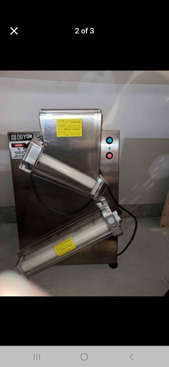 Doyon DL18DP 18" Countertop Two Stage Dough Sheeter - 120V, 1/2 HP