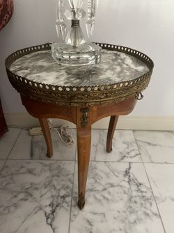 Pair Of Antique French marble top occasional table