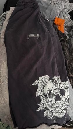 Young La grey sweats