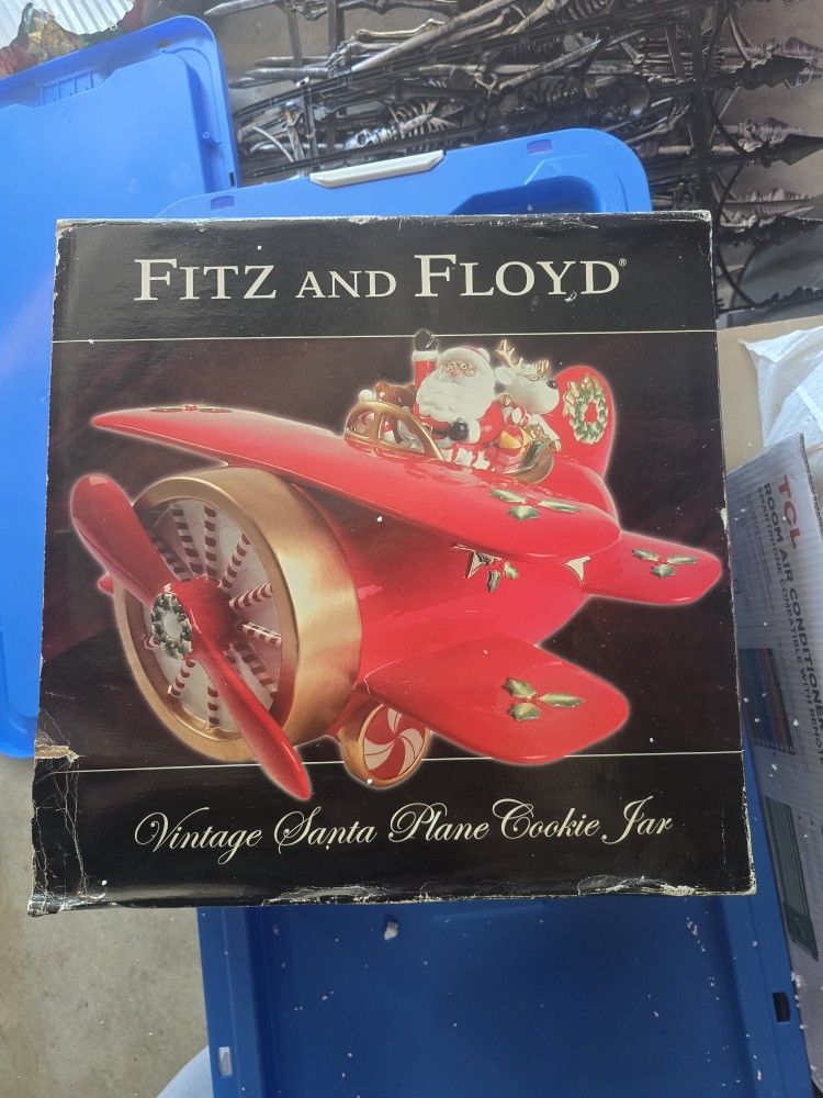 Fitz And Floyd Plane Cookie Jar