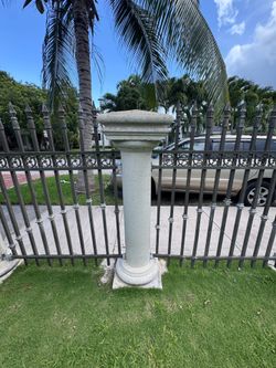 Concrete columns pillars fence