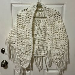 White Crochet Shawl
