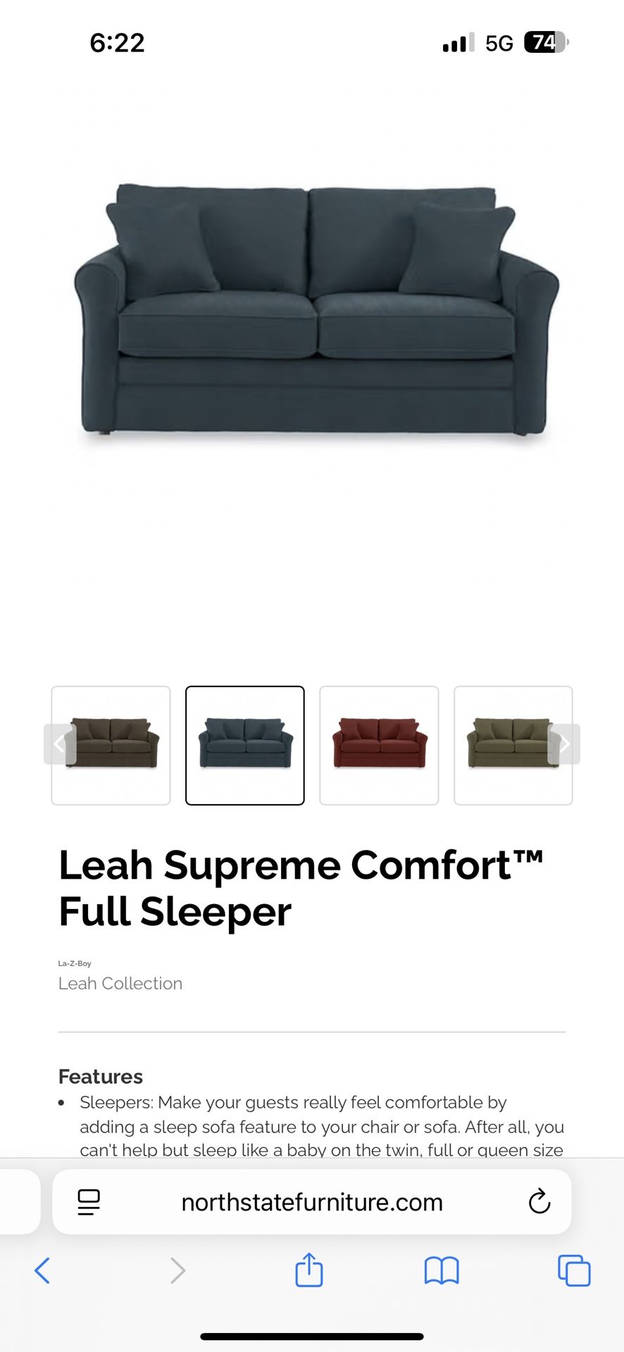 Full Sleeper Couch Bed