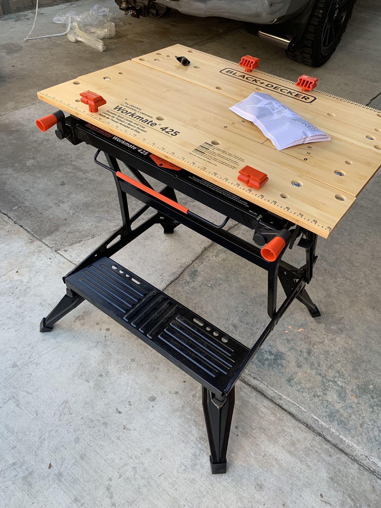 $12 BLACK+DECKER Workmate 125 30 in. Folding Portable Workbench and Vise 