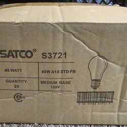 Case Of 20 SATCO Light Bulb S3721