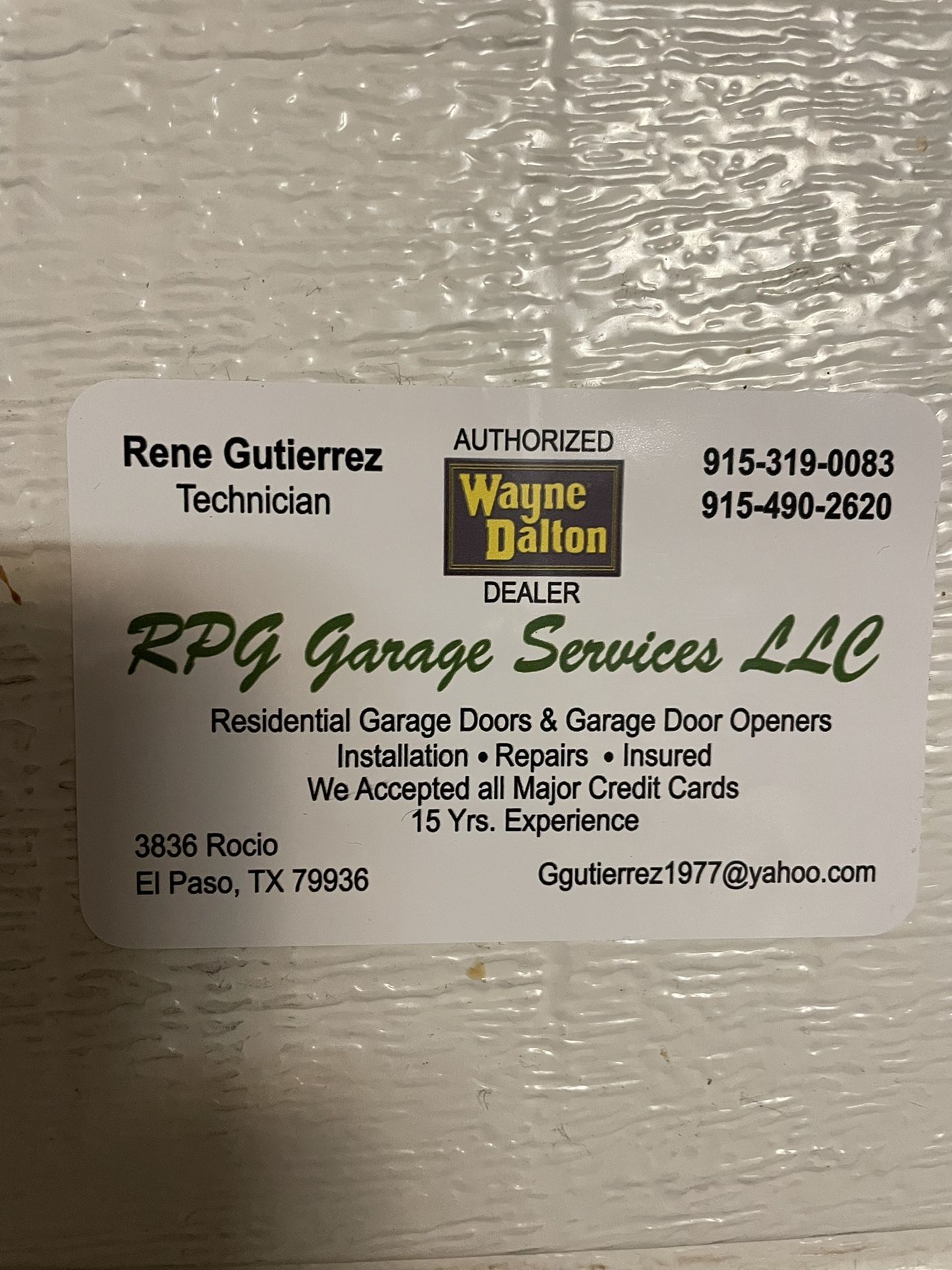 Rpg Garage Door