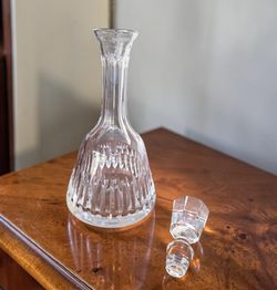 Vintage 1970s Atlantis Lead Crystal decanter