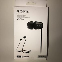 Black Sony Wireless Stereo Headset WI-C310